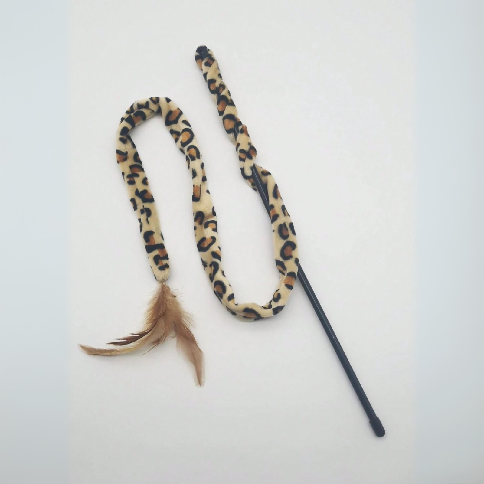 Cat Teaser Wand Indoor Interactive Kitten Fun Toy Teaser Exercise Feather Wand