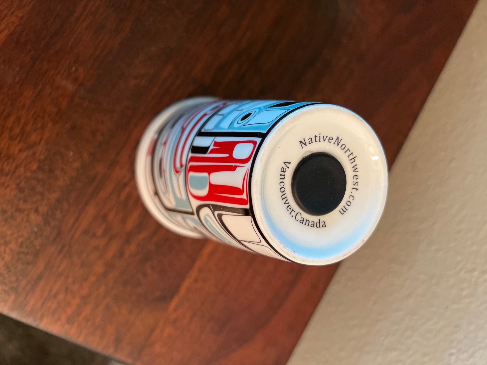 Native Northwest Vancouver Mug Raven Haida Design Ceramic 20oz