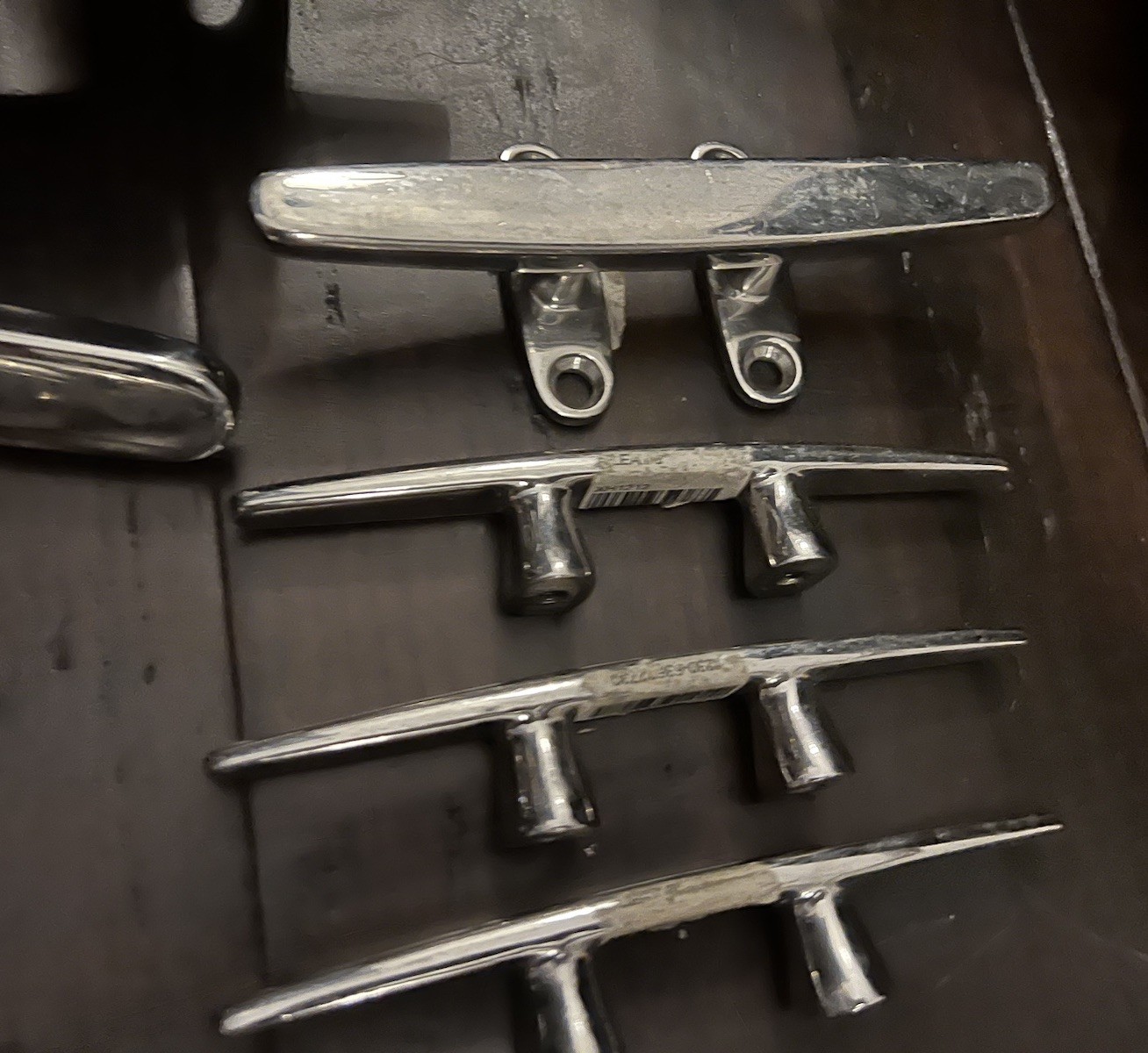 Lot of 15 Stainless Steel Marine Boat Cleats & Anchor Cleat Assorted Sizes NEW