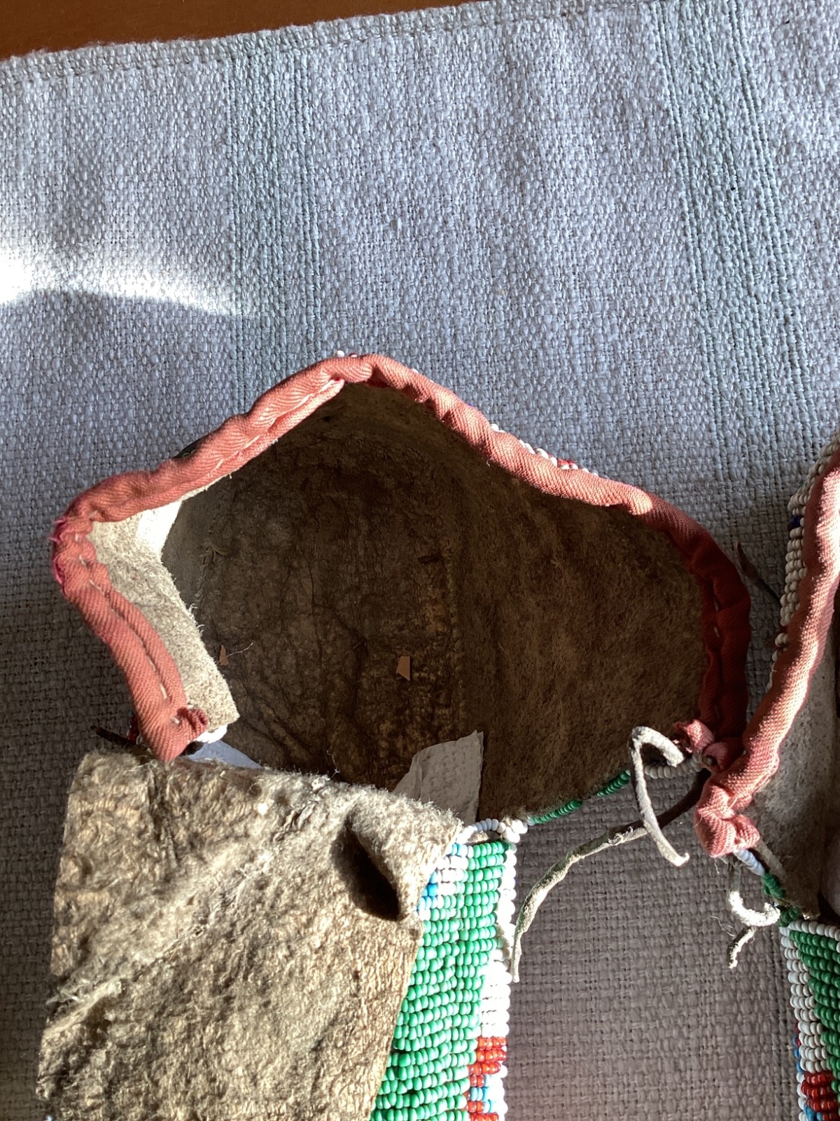 c1910 Native American Sioux Ceremonial Moccasins great colors & condition