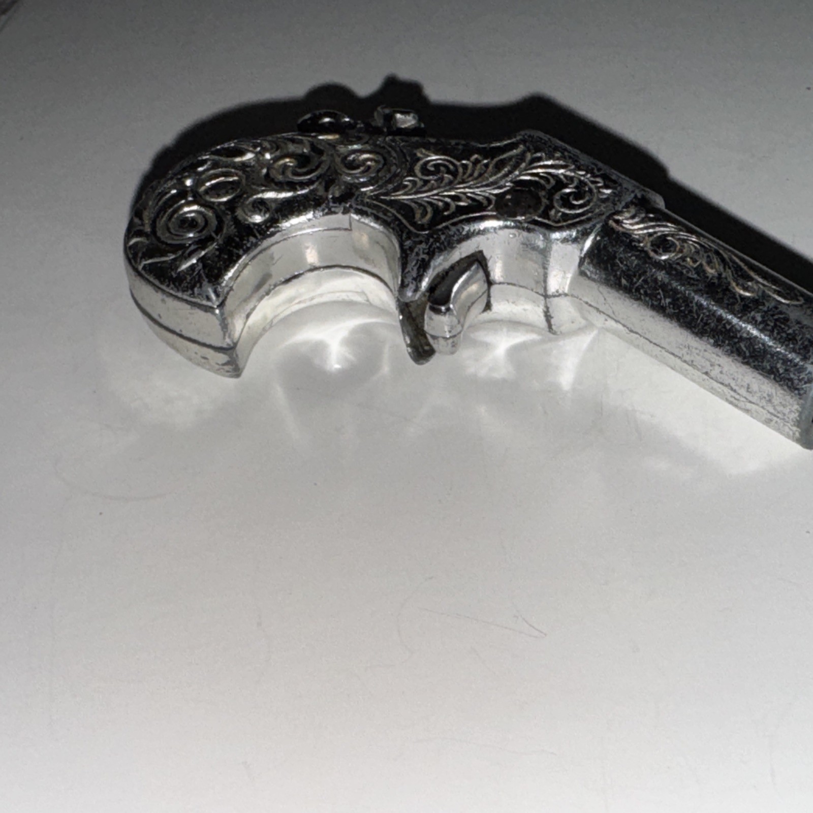 Vtg 1959 Mattel Toy Remington 1867 Derringer Pistol Cap Gun Cowboy Belt Buckle