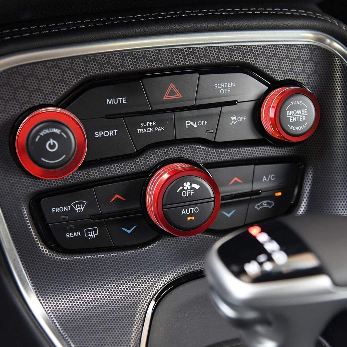 Auovo for Dodge Charger Accessories 2015-2023 Anti Dust Mats Decor Trim 2 in 1