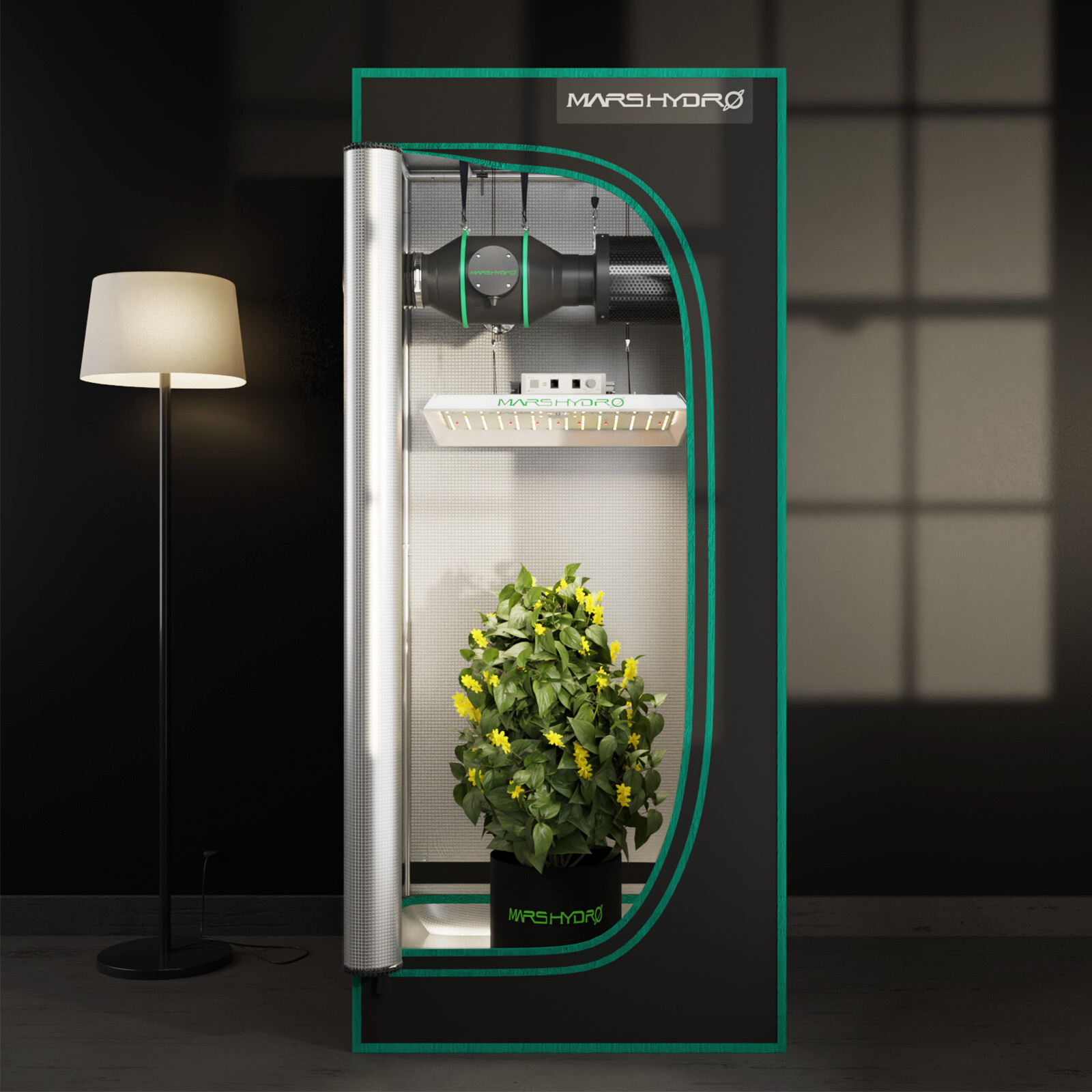 Mars Hydro 4" Inline Fan Ventilation Kit with Thermostat Controller