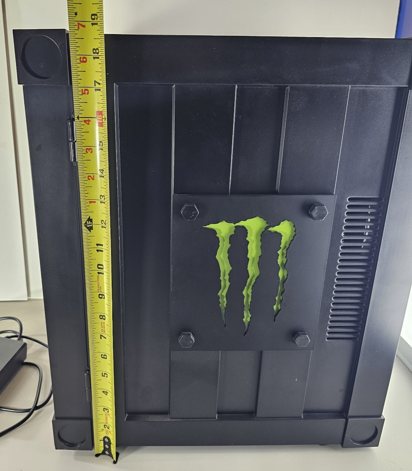 Monster Energy Mini Fridge Desktop Storage Countertop Display 19 x 16 x 12
