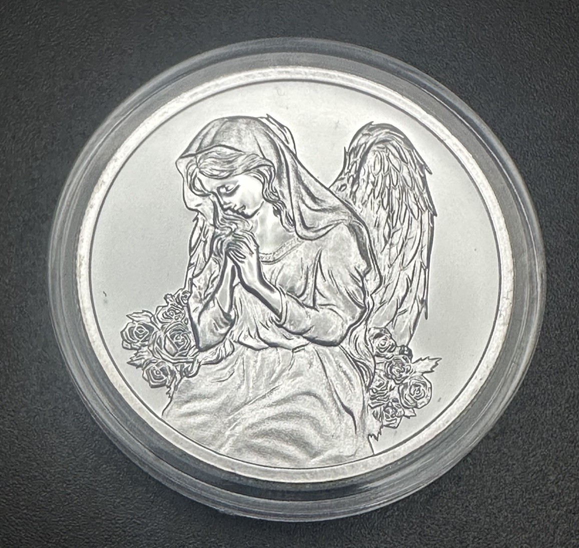 1 oz silver Angel in your pocket BU .999 pure fine christian limited heaven