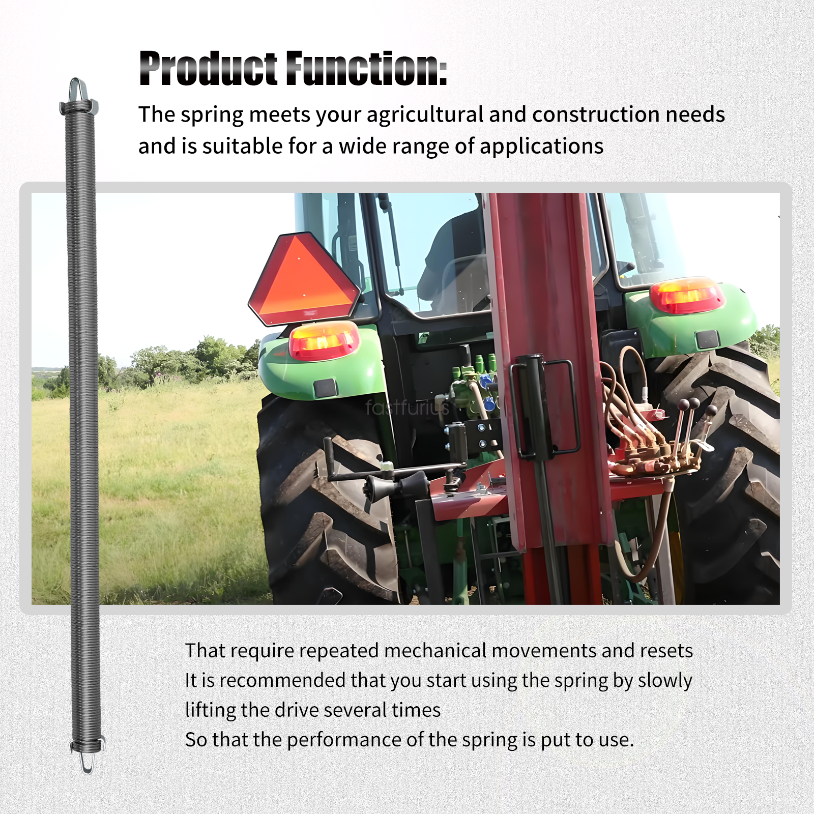 Shaver HD8 Work Saver HPD 16 40" Post Driver Spring with Hooks