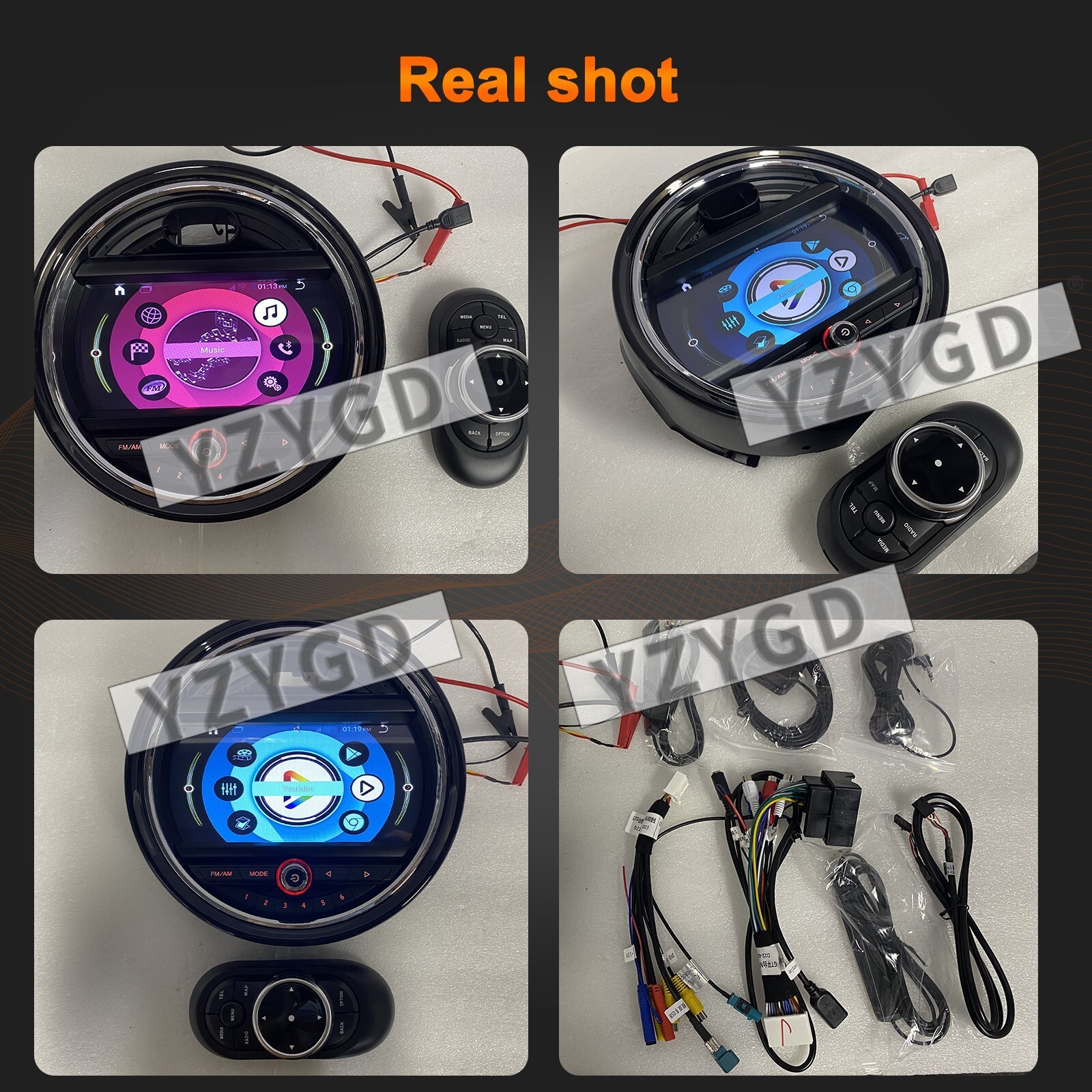 Android 2Din Car Radio For BMW Mini Cooper 2015-2019 CarPlay Stereo Receiver GPS