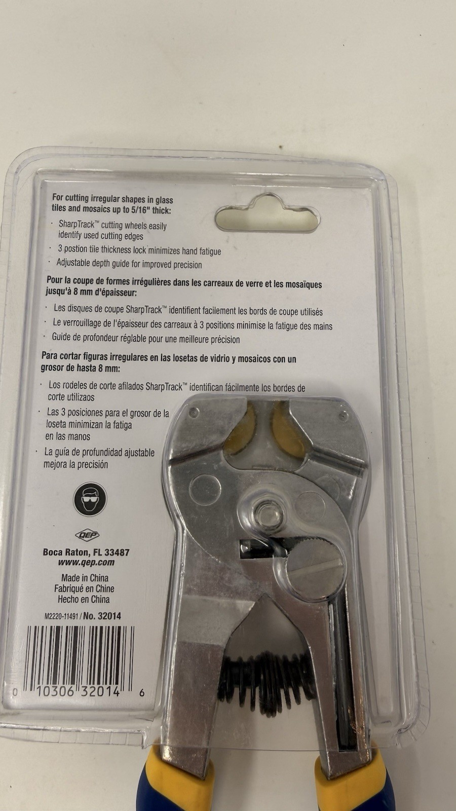 QEP Xtreme Pro Control Tile Nipper for Glass & Mosaic up to 5/16" Thickness NEW