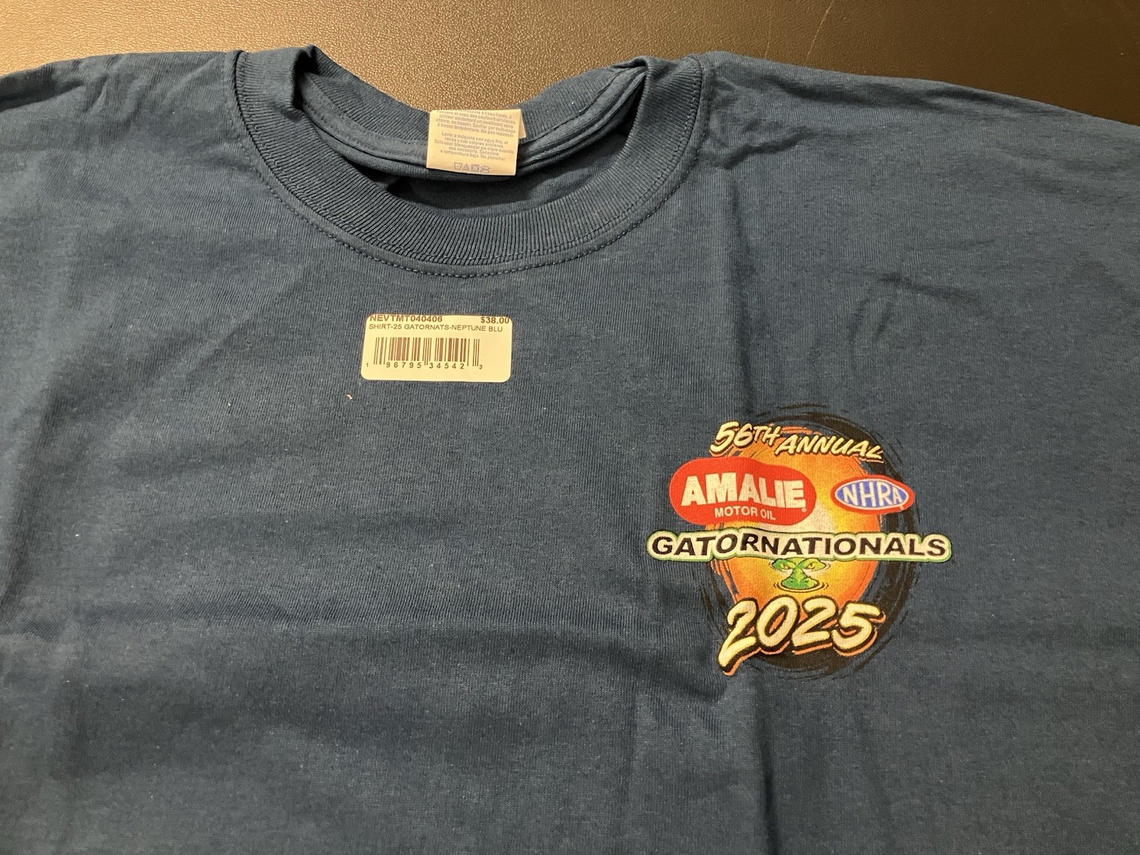 LOT OF 6 NHRA DRAG RACING OFFICAL 2025 GATOR NATIONAL EVENT SHIRTS blue SIZE 2X