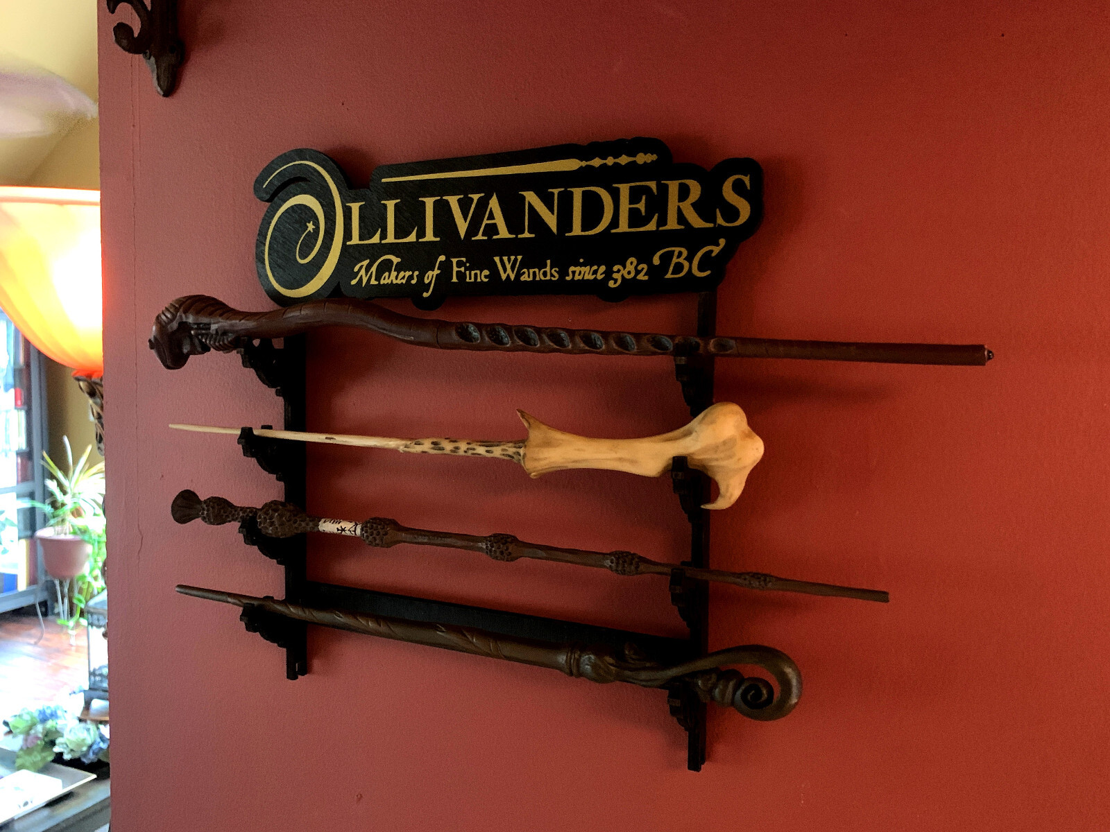 Harry Potter Ollivanders Shop Wall Mount Wand Display Rack Stand - Free Shipping