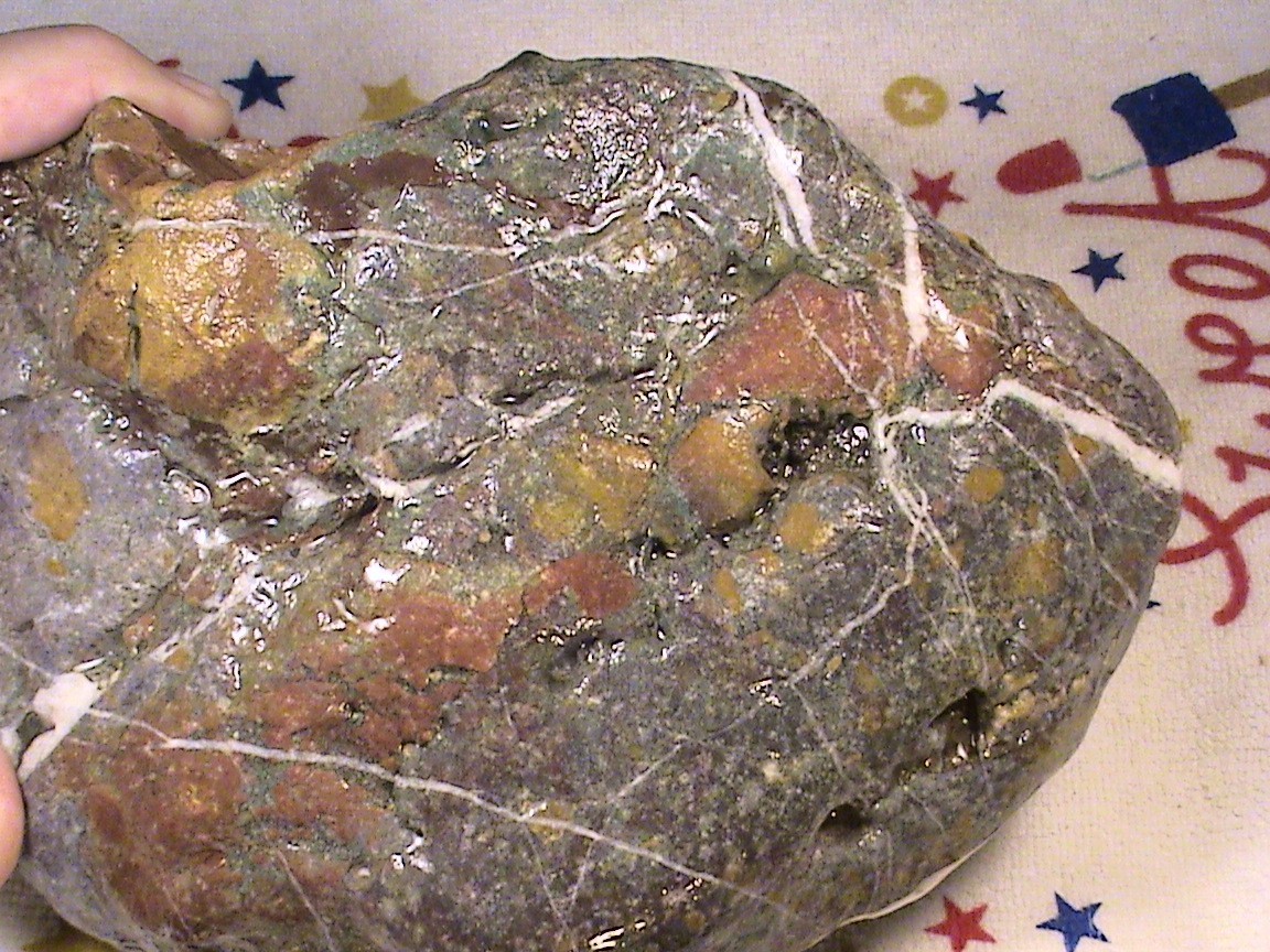 Dendritic Chalcedony Ocean Jasper Agate, Rough Lapidary Rock, 6 LBS, 15 OZ, R261