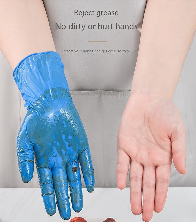 Blue Nitrile Disposable Gloves 3 Mil, Latex & Powder Free