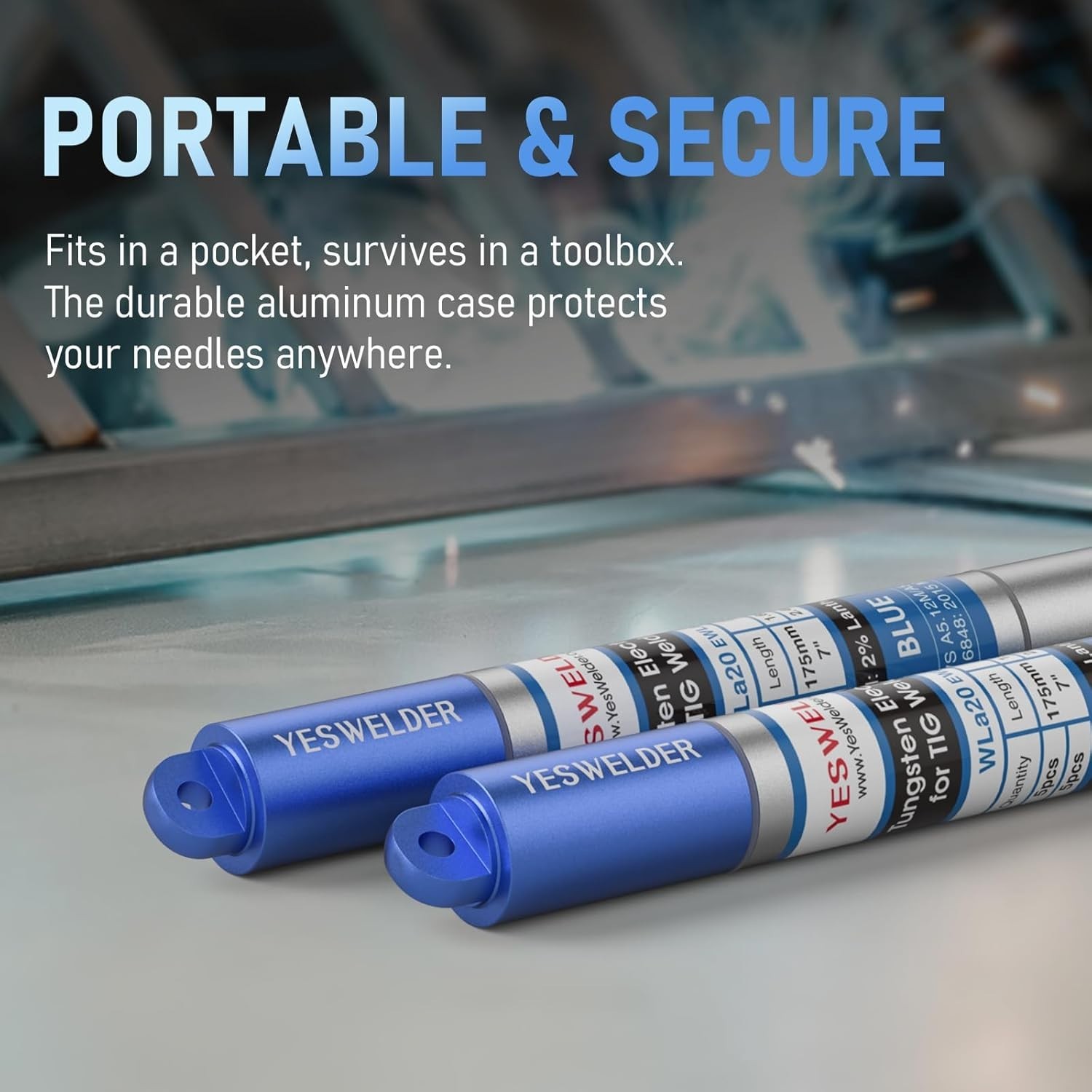 TIG Welding Tungsten Electrode 2% Lanthanated 5pk 1/16" & 5pk 3/32" by 7" Ass...