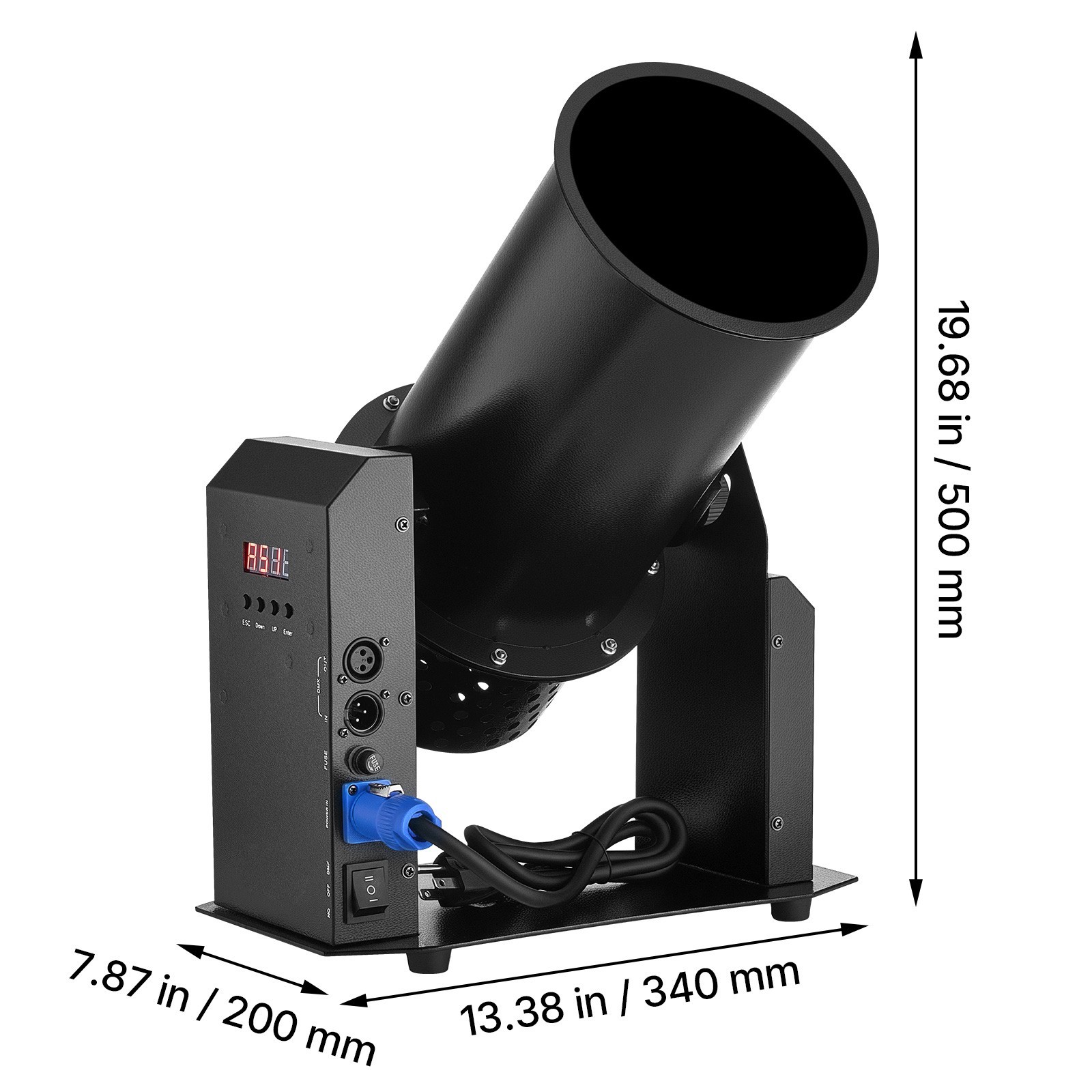 Uimoso 1500W Electric Confetti Machine Confetti Launcher Cannon DMX512 & Remote