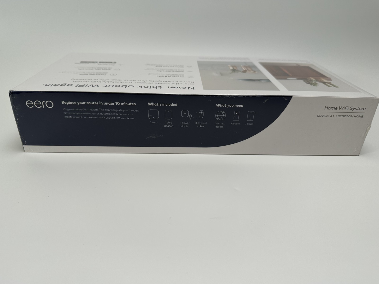 eero Home WiFi System 1 eero + 1 eero Beacon 2nd Gen Router Sealed New - M010201