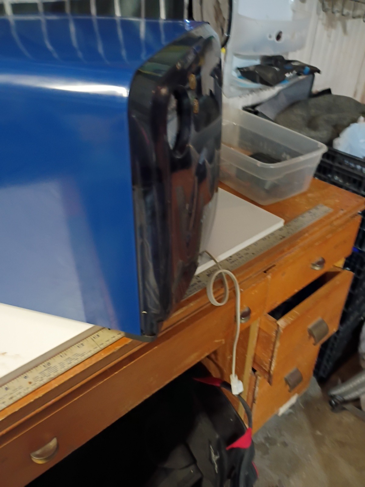 Vintage Sharp Carousel Half Pint Microwave Blue R-120DB Compact Dorm Camper