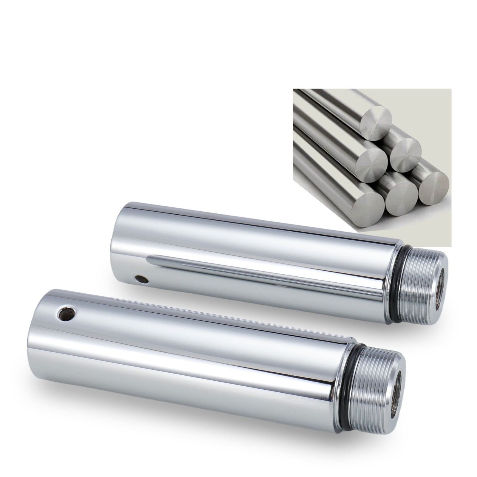 39mm 5" Rise Fork Tube Extension for Sportster XL 1988-later Dyna 1995-2005