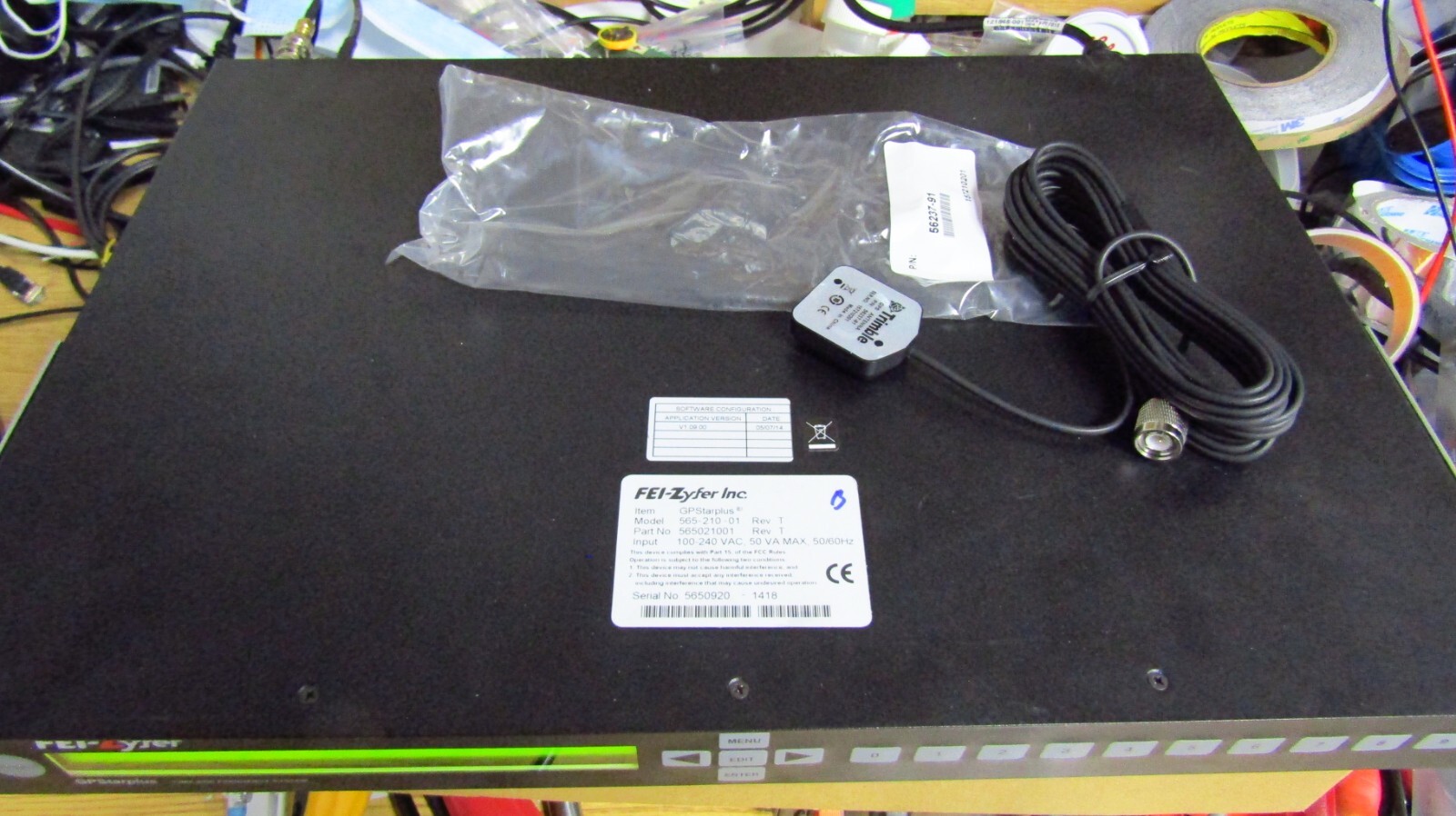 FEI-ZYFER GPStarplus 565 time frequency system GPSDO, Trimble GPS, Morion MV201