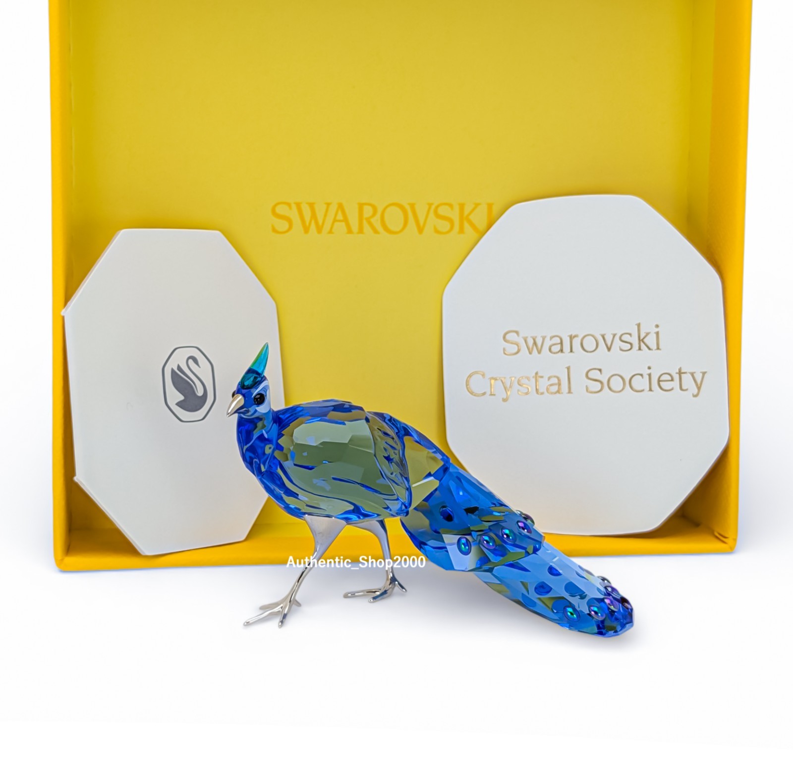 NIB 100% SWAROVSKI Idyllia SCS Palawan Peacock Pheasant Deco Figurine 5717851