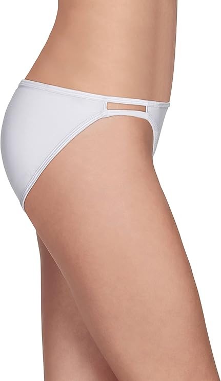 4 prs VANITY FAIR String Bikini ILLUMINATION 18108 Panty WHITE Size- 5~6~7~8