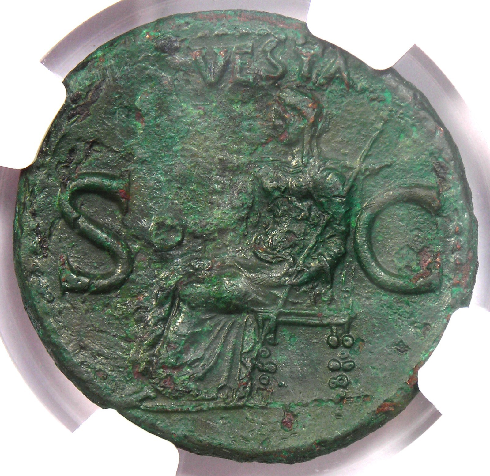 Gaius Caligula AE As Copper Roman Coin 37-41 AD - Certified NGC Choice XF (EF)