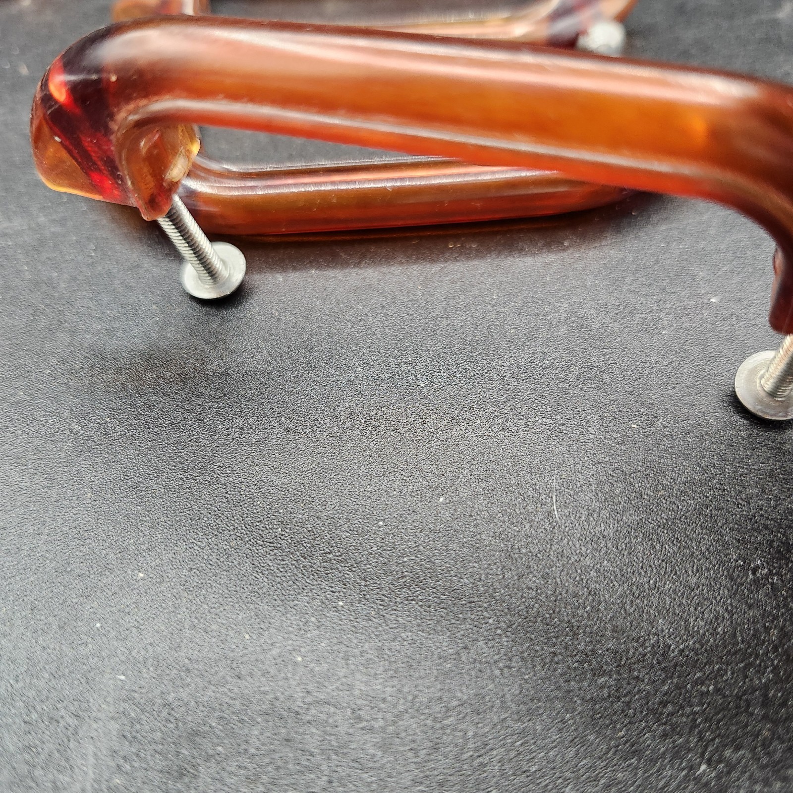 Lot Of 12 Vintage Art Deco Amber Bakelite Drawer Pulls 1930s/40s 3 1/8"OC