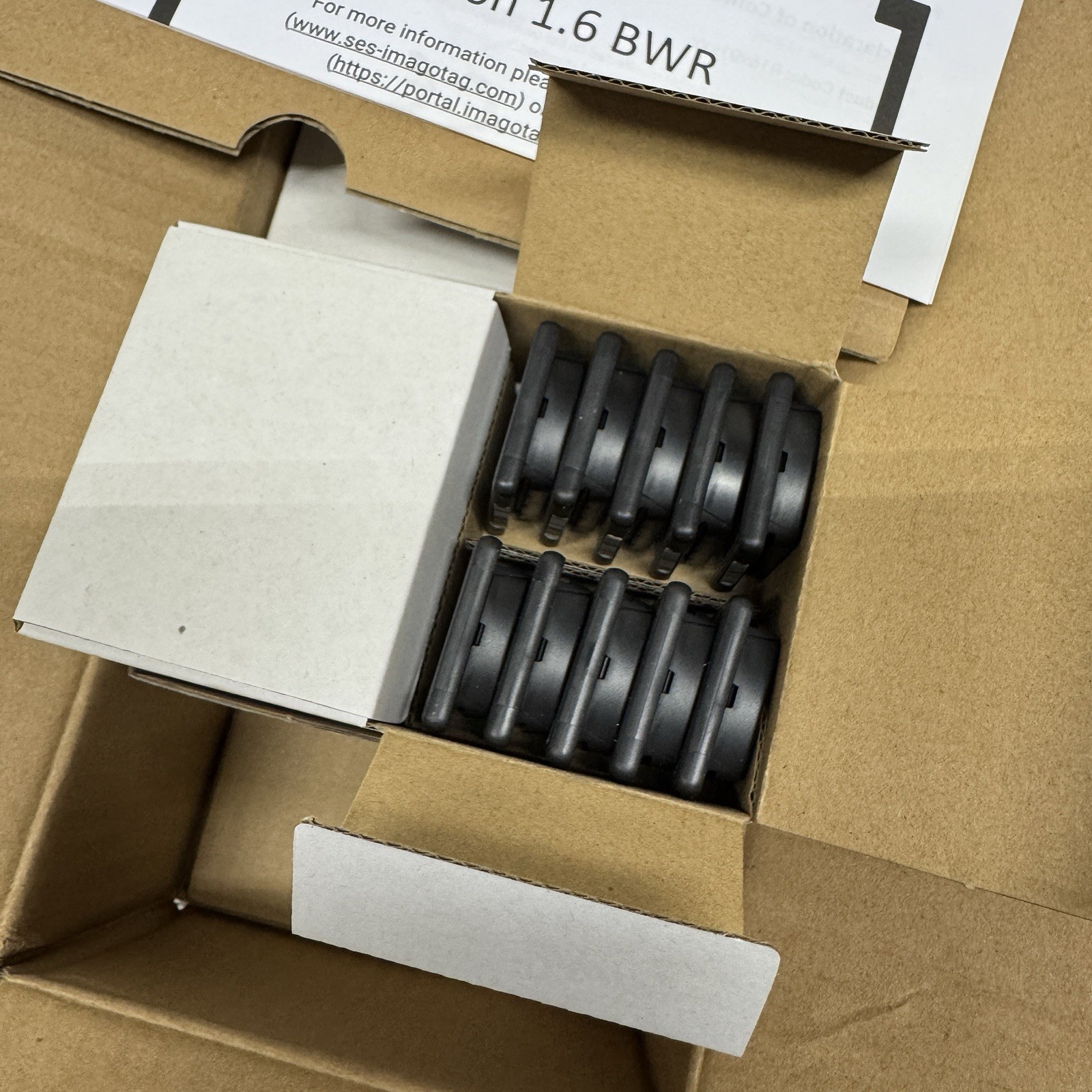 BOX OF 100 ses imagotag Vusion 1.6 BWR BAR Code Electronic Shelf Price Tags