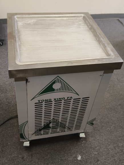 USA Kolice ETL Commercial Roll Ice Cream Machine,21"x21" Square Pan,Auto Defrost