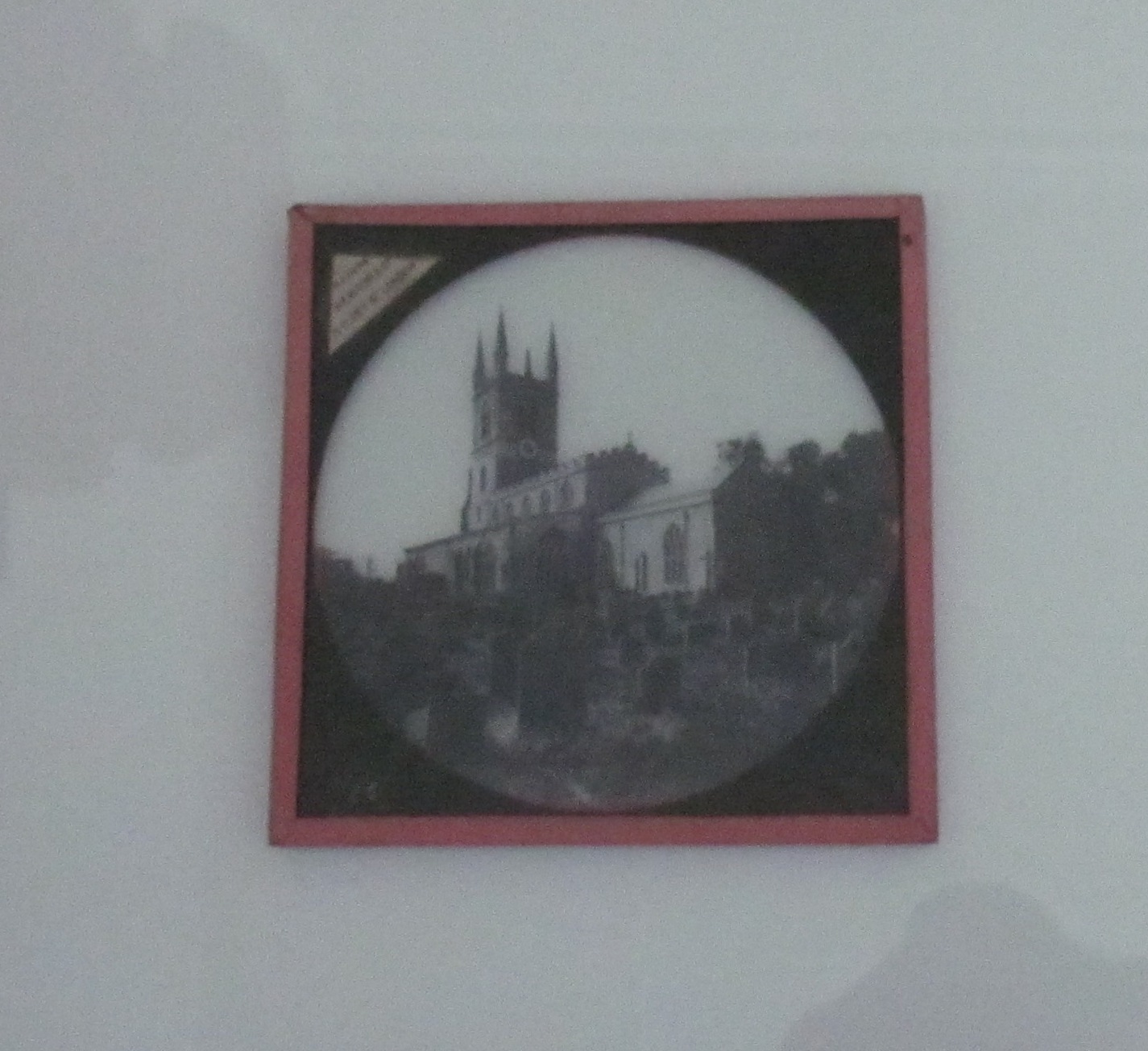Glass Magic Lantern Slide THE CHURCH AT LUTTERWORTH C1900 PHOTO ENGLAND