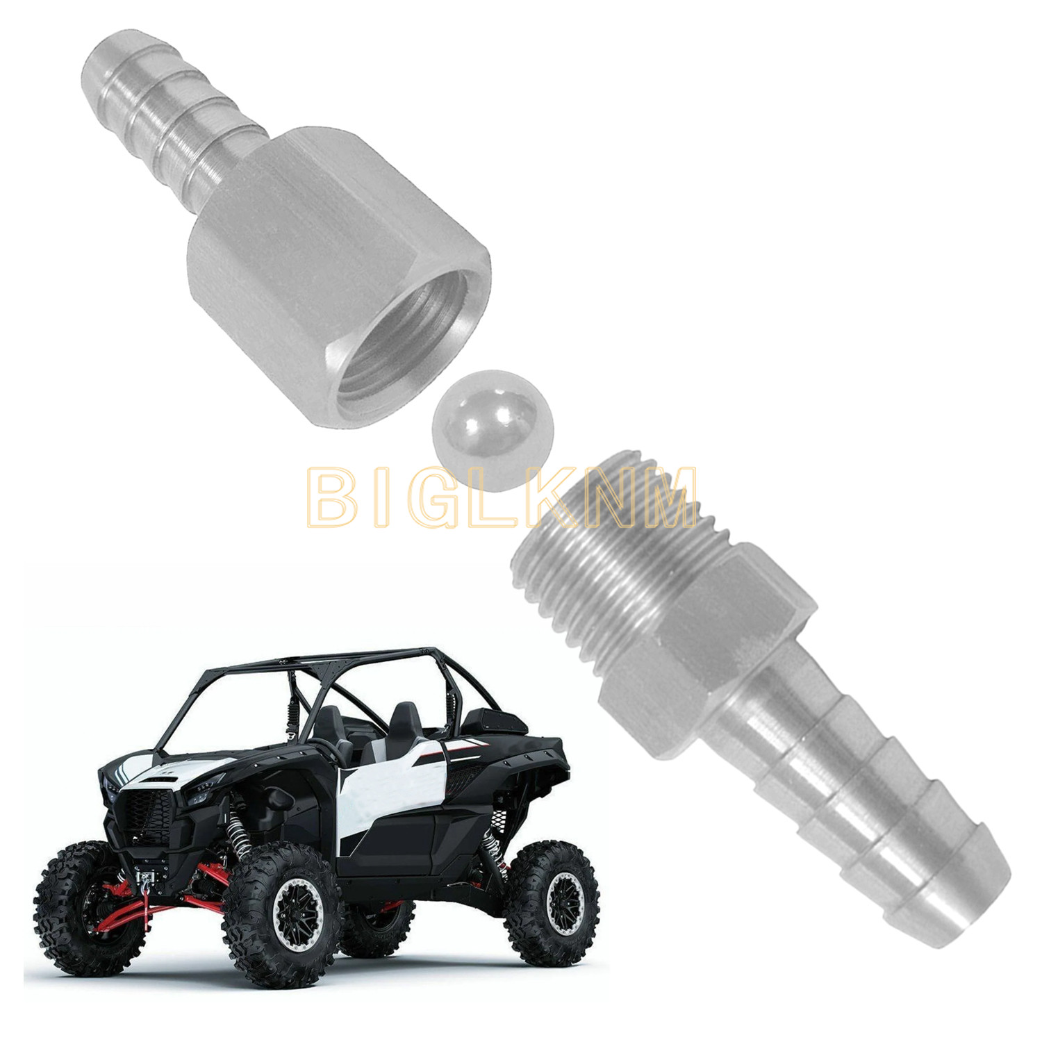 Stainless Steel Fuel Tank Breather Rollover Valve For Kawasaki KRX 1000 2020-21