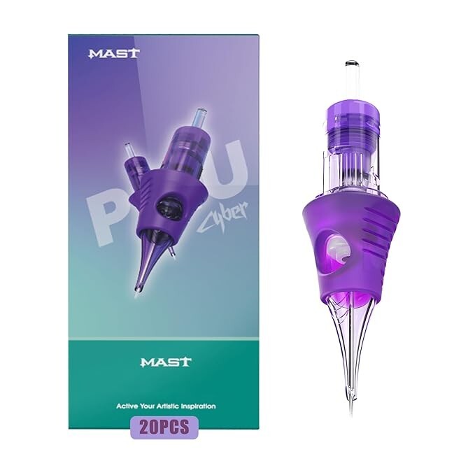 Mast Tattoo Cyber Cartridges 20 Disposable 20 Round Liner Super Bugpin 0601RL