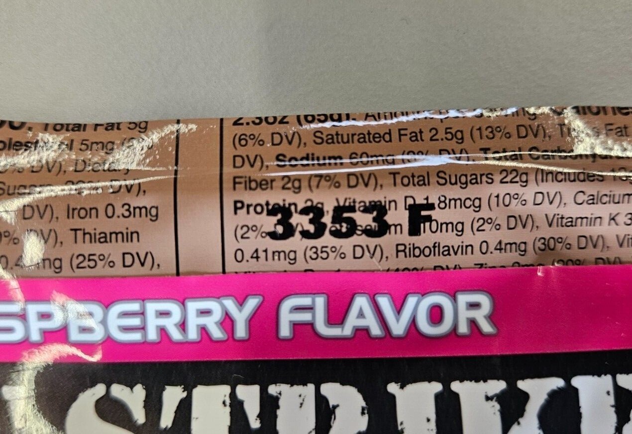 First Strike Bars CranRaspberry, Full Size [2.3 oz.] - 6, 12, 24 and 48 Packs!