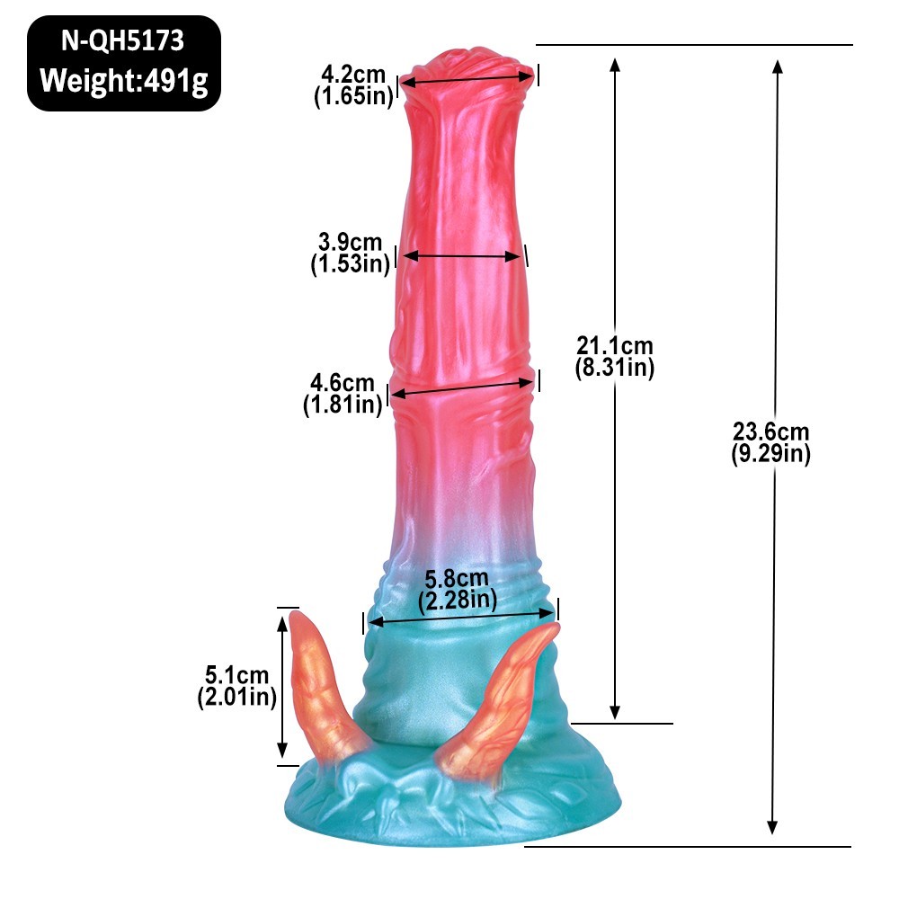 Fantasy Huge Knot Dildos with Suction Cup Silicone Long Realistic Penis Sex Toys