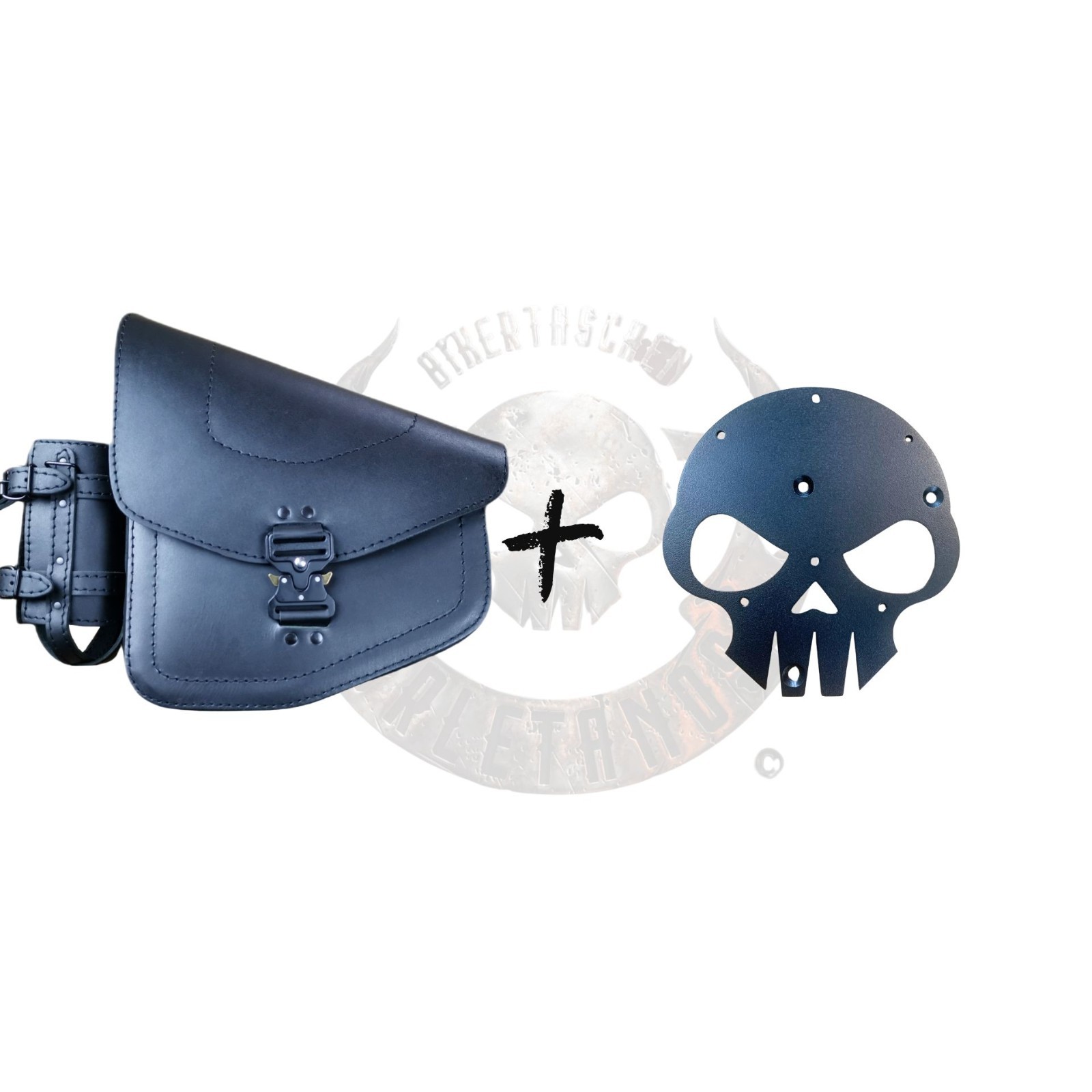 Swing Bag Odin Blackline + Soft XS 2018 Holder Compatible With Harley Davidson