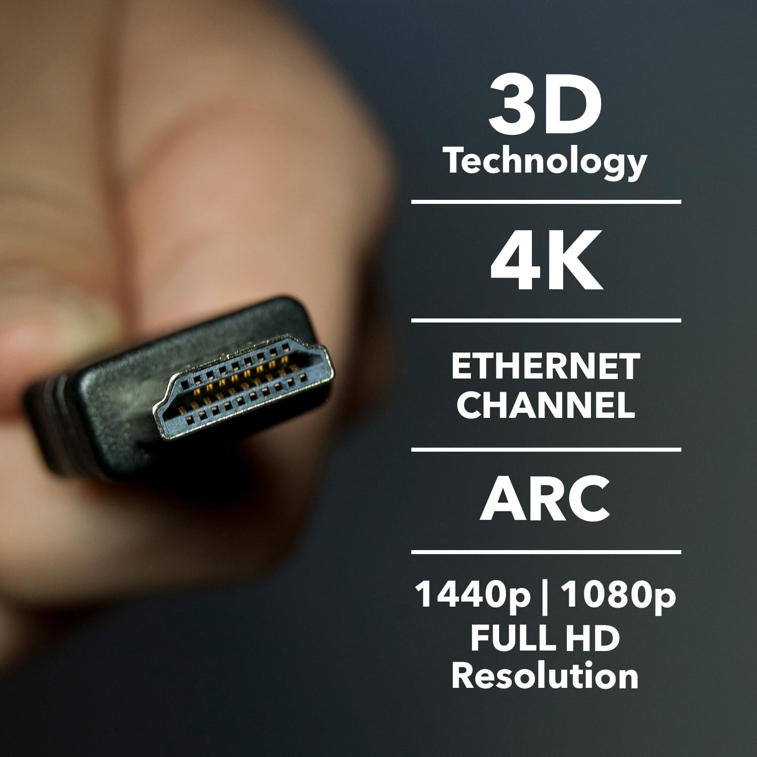 4K HDMI 2.0 Cable High Speed For HD TV Monitor Xbox PS 5 4 3 ARC Gaming Console