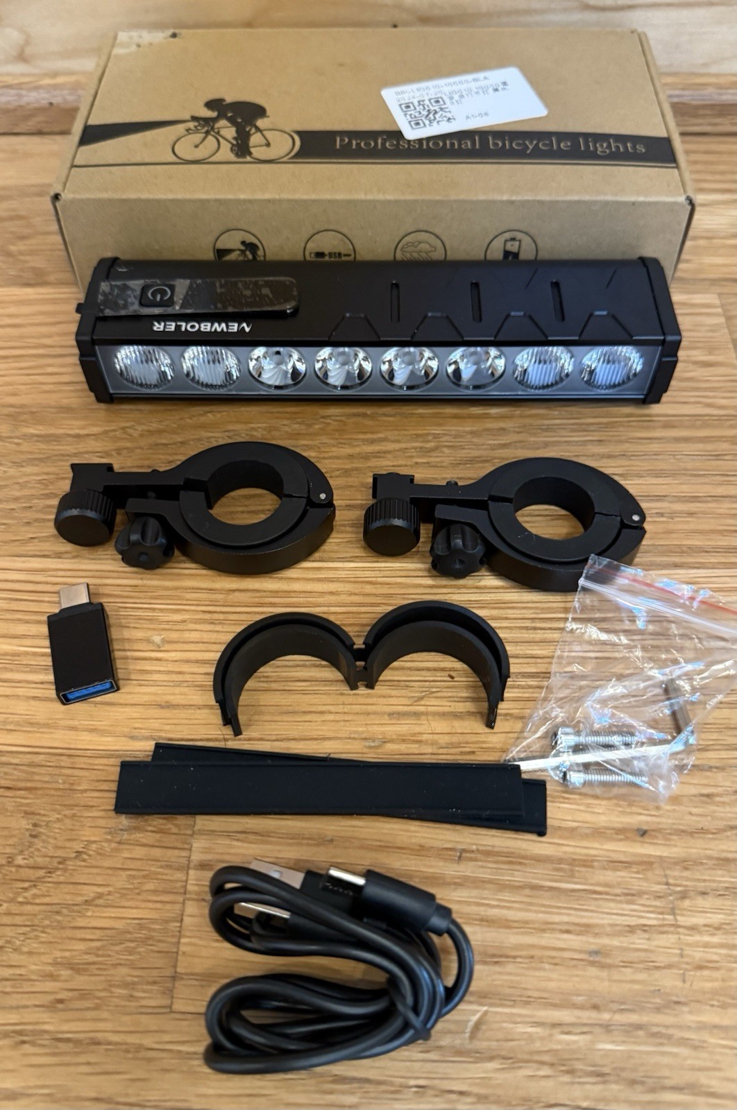 NEWBOLER 10000 Lumen Bike Light 10000mAh Power Bank USB Rechargeable IP65-FAST!