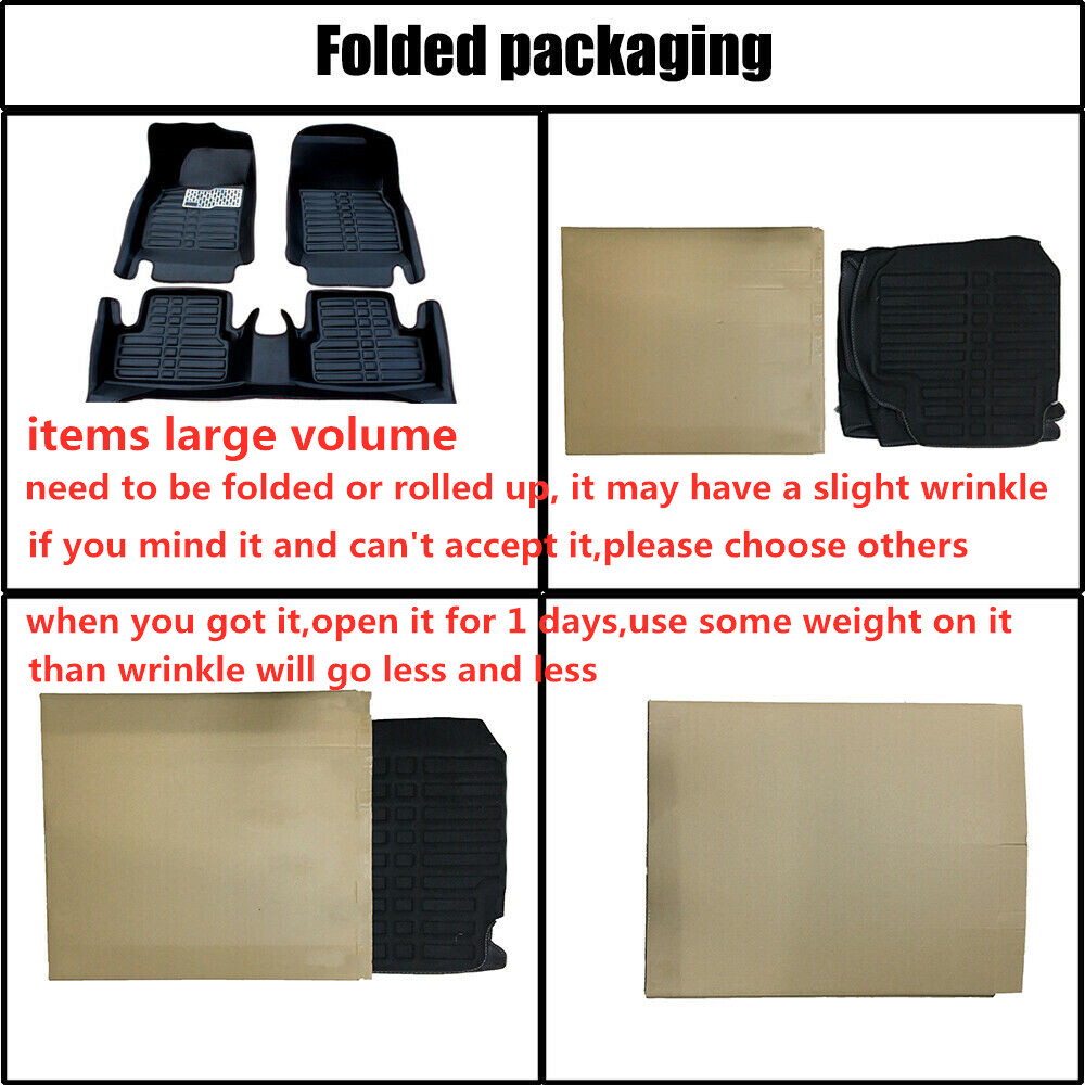 for 2007-2017 Toyota Camry Car Floor Mats Front & Rear Liner Leather Pad Black