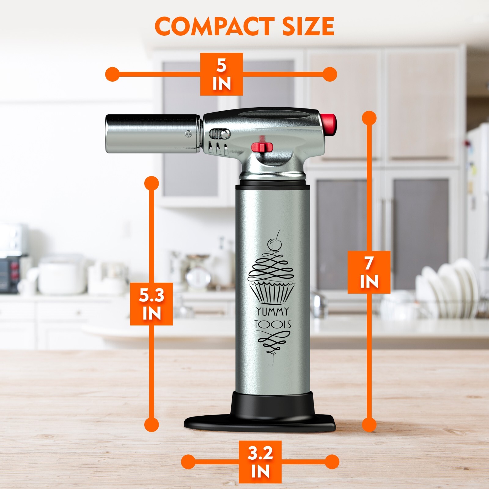 BEST CULINARY TORCH - Chef Torch for Cooking Crème Brulee with Adjustable Flame