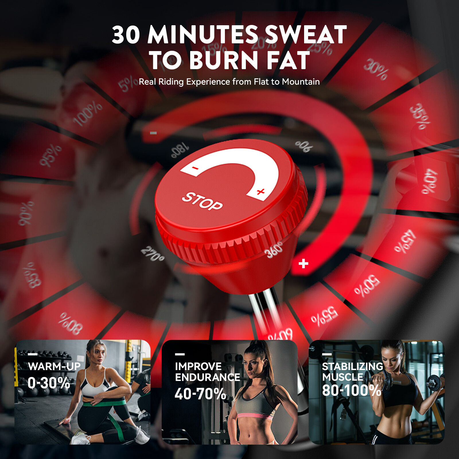 Indoor Cardio Workout Bike Stationary Bike Cycling Fitness Home Exercise Bike