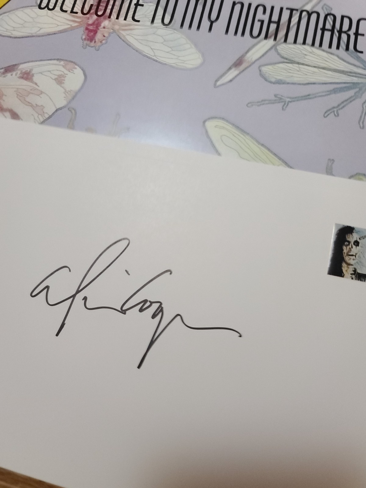 Alice Cooper Hand Signed Art Print Welcome to My Nightmare Lithograph xxx/690