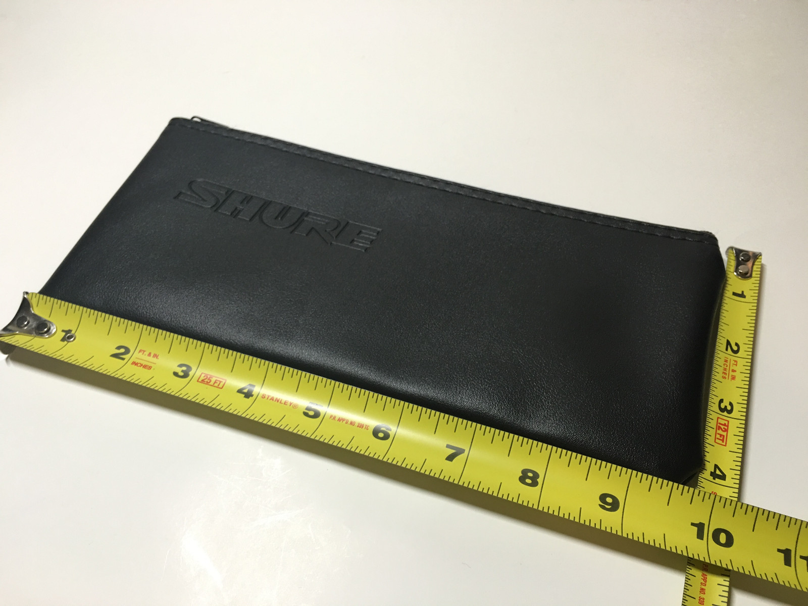 Shure wire handheld microphone zipper bag pouch 10"x4" long NEW for SM58 SM57