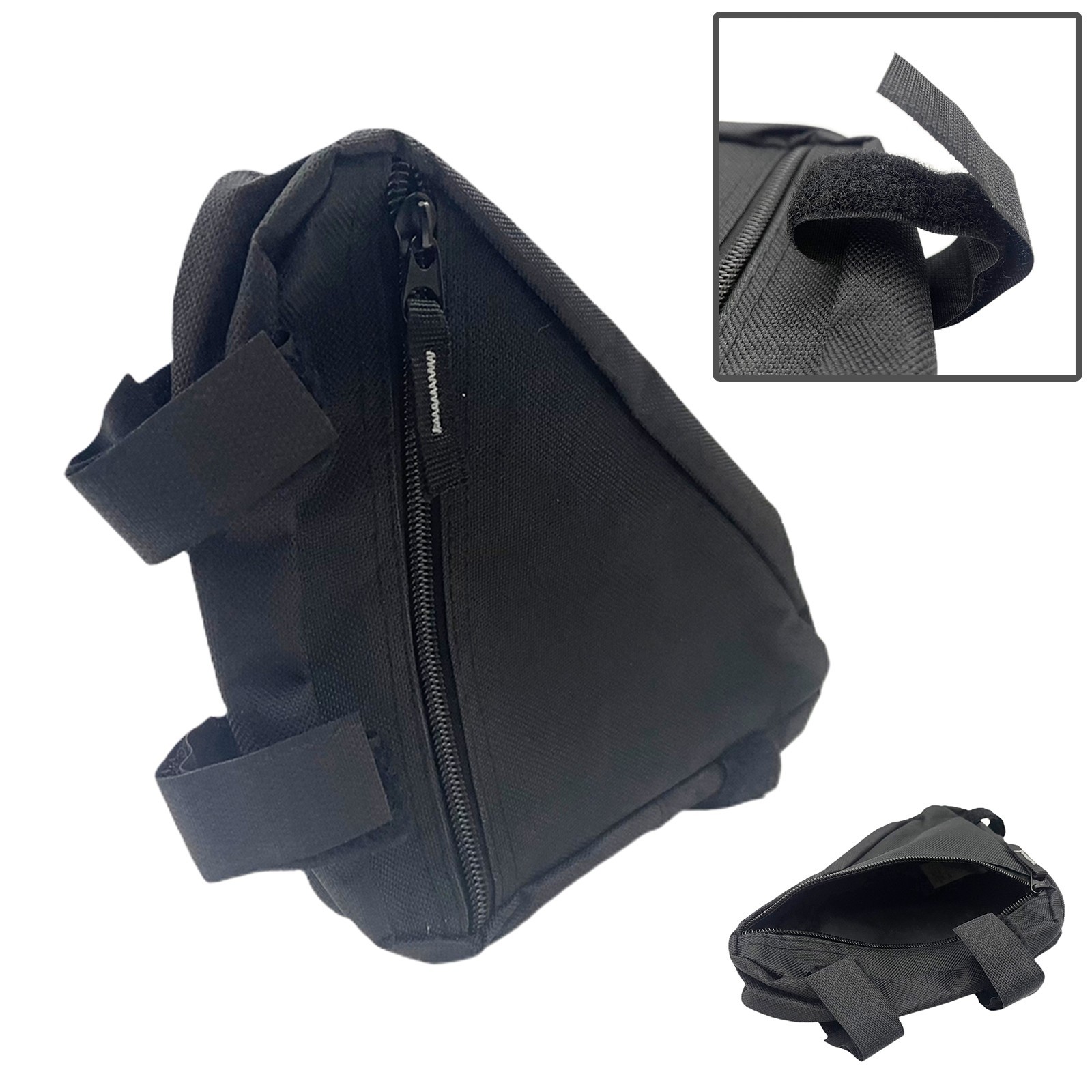 Mountain Bike Package Bicycle Beam Triangle Bag Large Capacity Zipper Bag