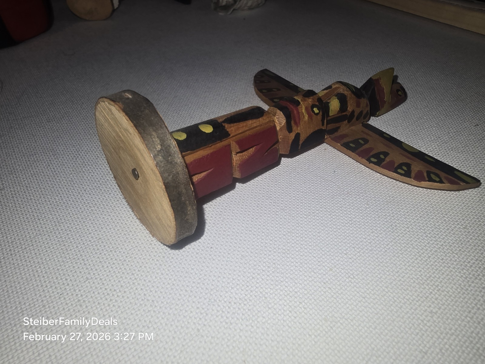 Vtg Totem Pole by Chief Mathias Joe Capilano Squamish Nation Cedar Thunderbird