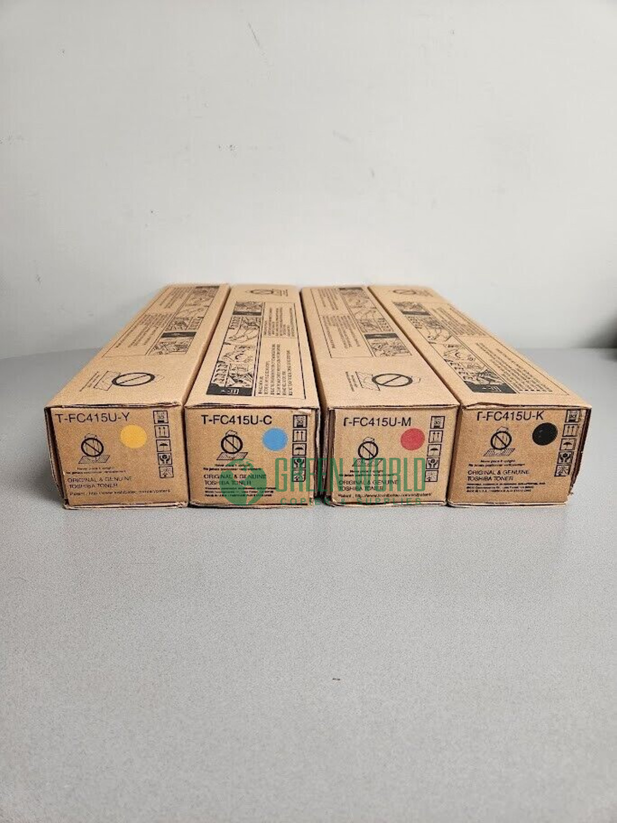 Toshiba T-FC415U set X4 M,C,Y,B Cartridges for eStudio 2515AC to 5015AC Genuine