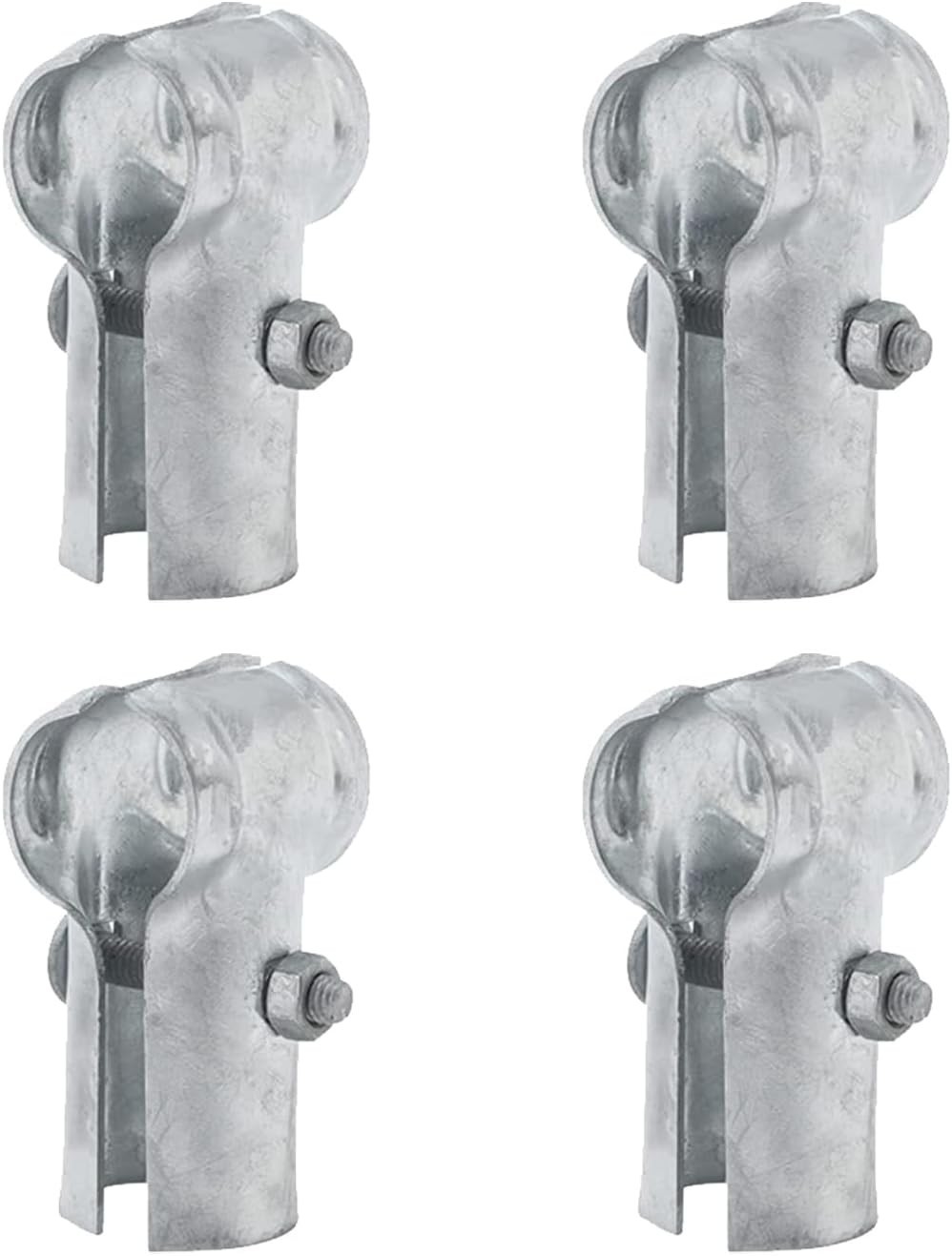 Corrosion Resistant 1-3/8 Inch End Rail T Clamps - 4 Pack for Easy Installation