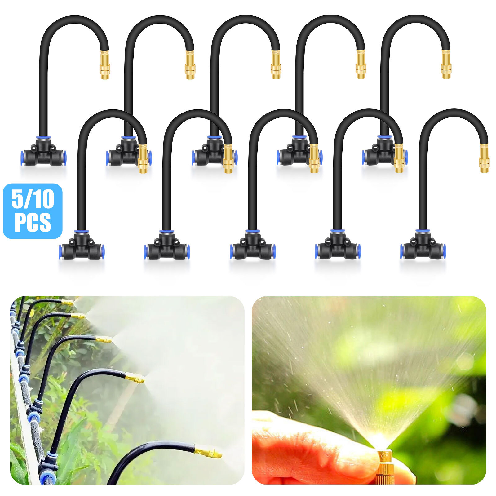 5/10pcs Drip Irrigation Kit Automatic Garden Watering Drip Nozzles Kit