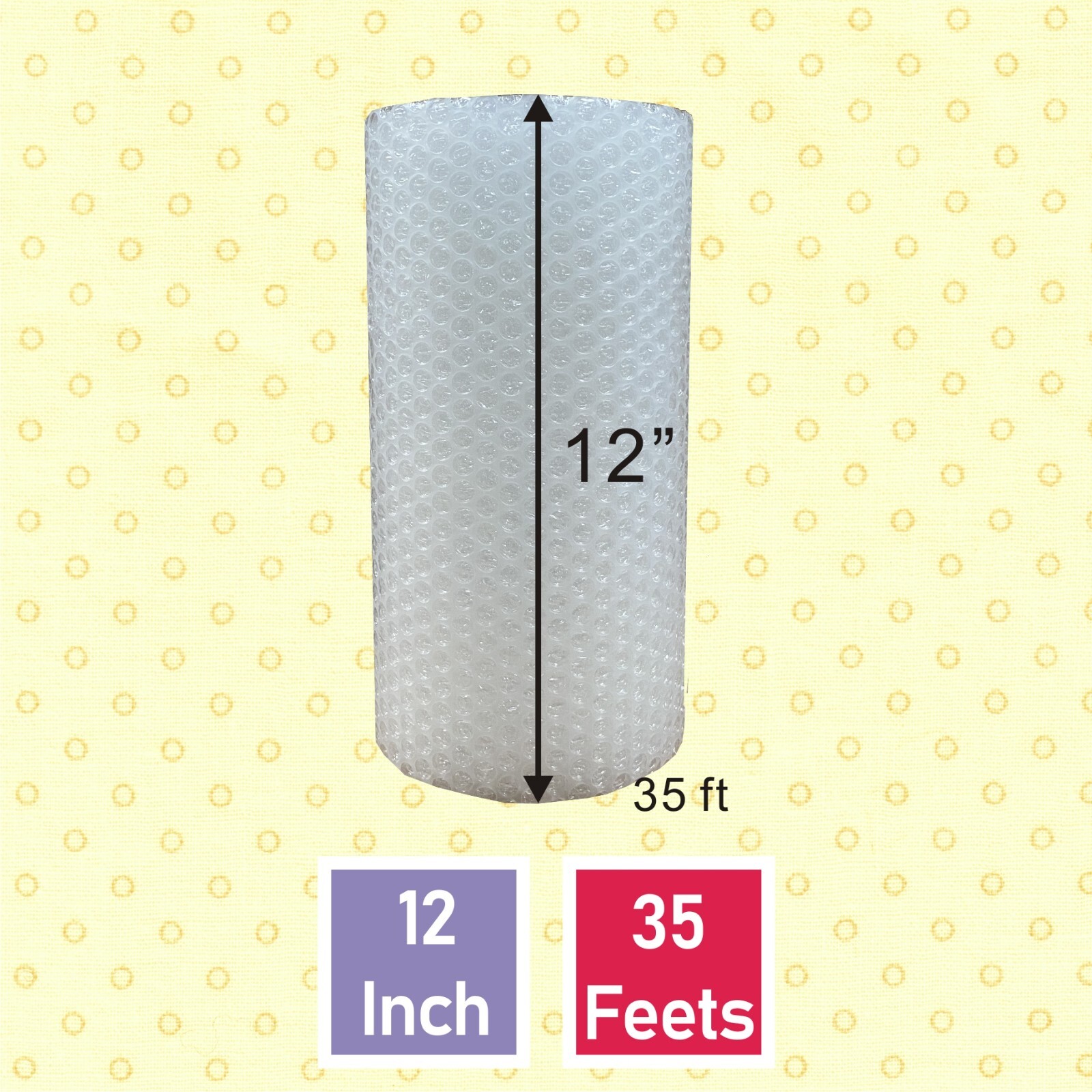 Small bubble 3/16" Perforated every 12" 35 70 350 700 1400 ft Shipping / Mailing