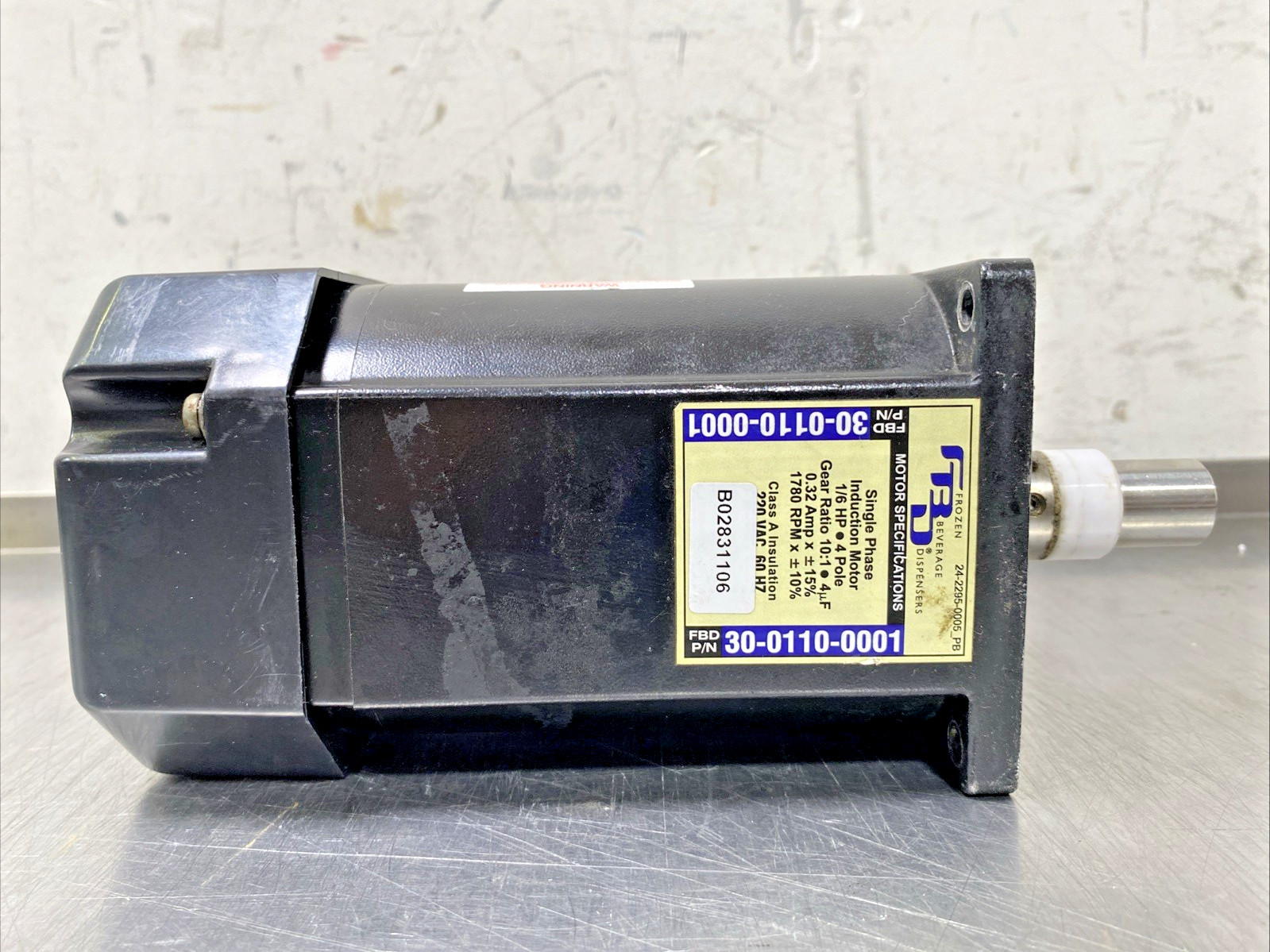 Frozen Beverage Dispensers FBD, 30-0110-0001 Genuine Replacement Gear Motor