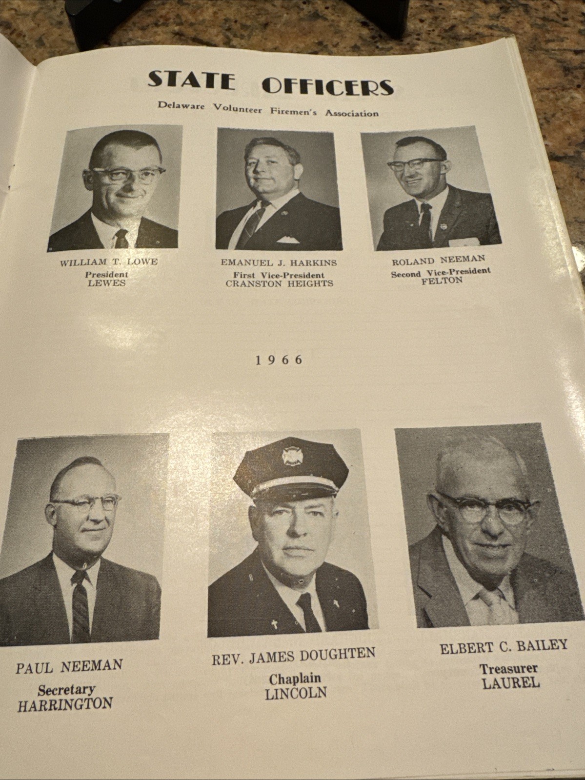 FREE SHIP! Program for Delaware Volunteer Firemen's Assoc Annual Convention 1966