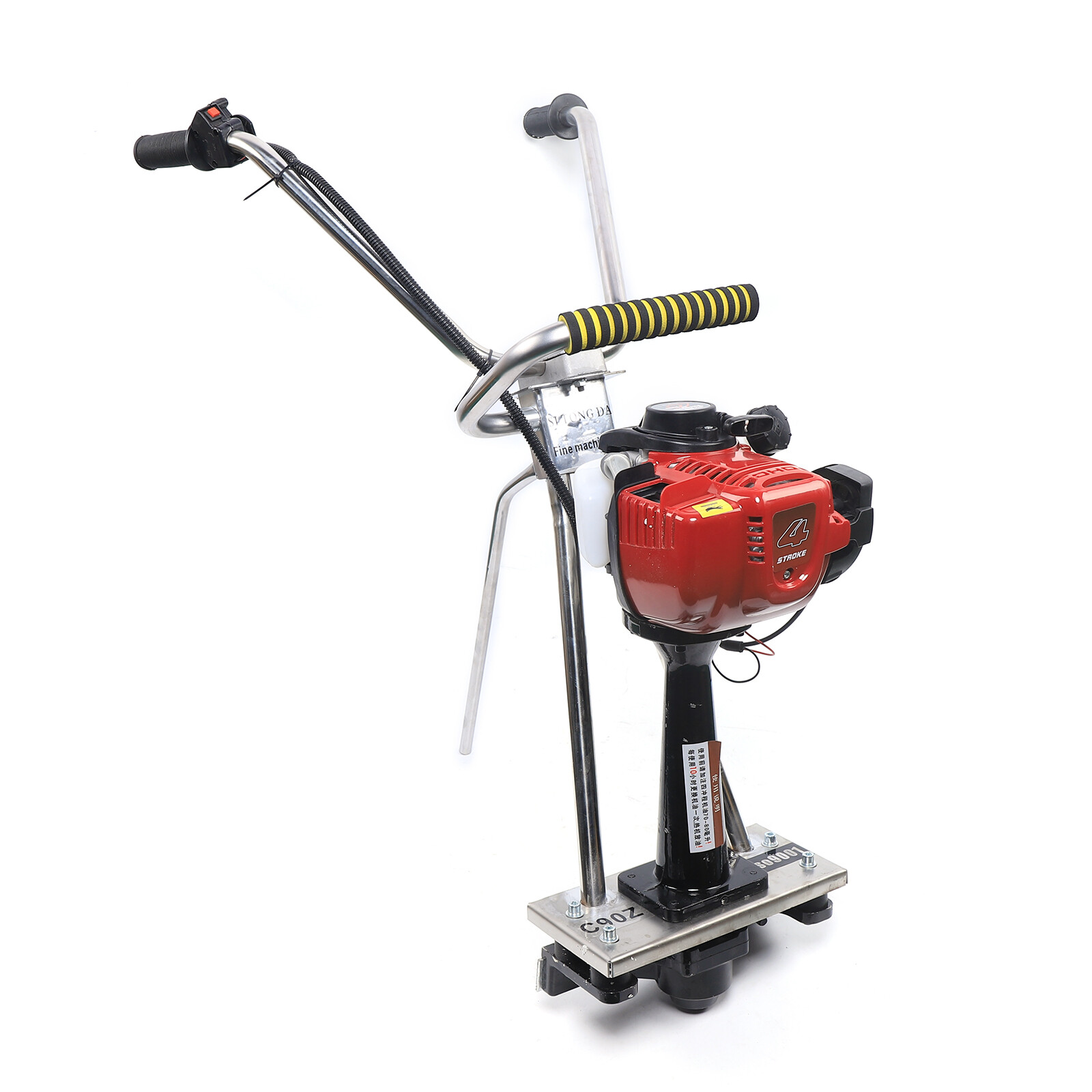 All stainless steel concrete power screed 4 stroke gas cement vibrating 900w USA